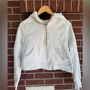 Lululemon Scuba Oversized Half-Zip Cream Bone Hoodie XS/S